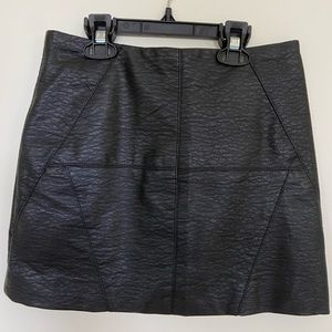 Faux Leather Skirt